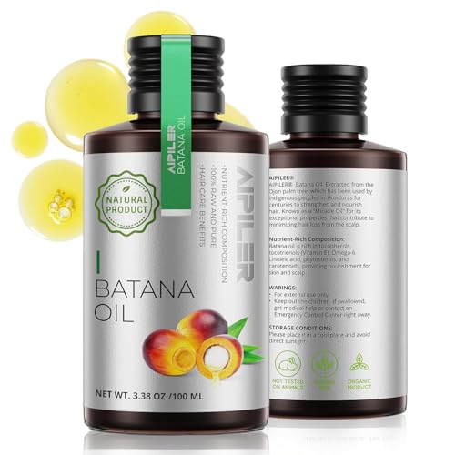 AIPILER Organic Batana Oil for Hair Growth: unrefined 100% pure and raw from Honduras for women and man everyday nature hair care