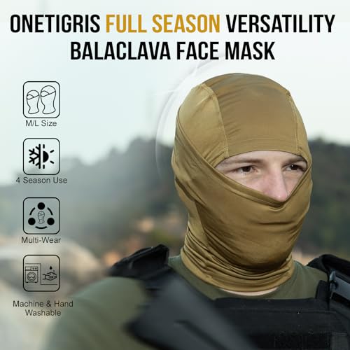 Image of ONETIGRIS Tactical Balaclava Full Face Mask, Motorcycle Mask for Men Women