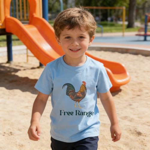 Image of Kids Short Sleeve Tees Toddler Crewneck T-Shirts Boys Girls Dino Raccoon Excavator Silly Goose Flower Girl Tops 2-7 Years