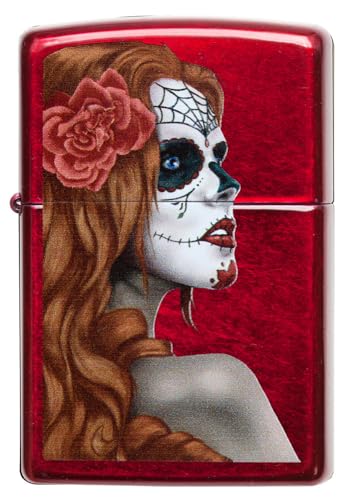 Encendedor Zippo Día de los Muertos Rojo Manzana miniatura 2