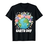 Earth Day Shirt Cute & Floral Planet Earth Day 2026 T-Shirt