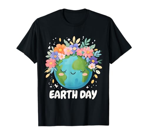 Earth Day Shirt Cute & Floral Planet Earth Day 2026 T-Shirt