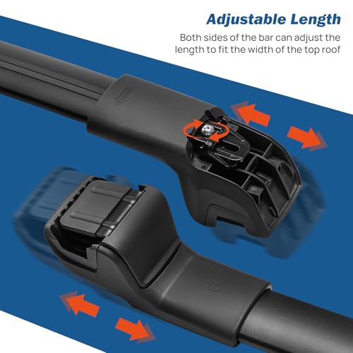 Image of JOYTUTUS Roof Rack Cross Bars Compatible with Toyota 4Runner 2025-2026 | With Raised Side Rails, 300LBS, Lockable Hidden Tie-Down, Low Wind Noise, Heavy-Duty Aluminum Alloy, Easy Install