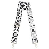 JOELELI Breiter Schultergurt für Taschen, Verstellbarer Kreuzträger Leoparden Ersatzgurt Taschengurt Abnehmbarer Riemen für Frauen Männer Mädchen Handtaschen Taschen zum wechseln(Weiß)