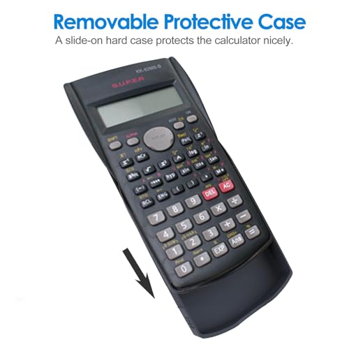 Calculadoras científicas Bitong, Calculadora para la escuela,Calculadora de ingeniería Profesional de 12 dígitos 2 líneas - Pantalla grande, 240 funciones científicas, Calculadora matemática, - imagen 8