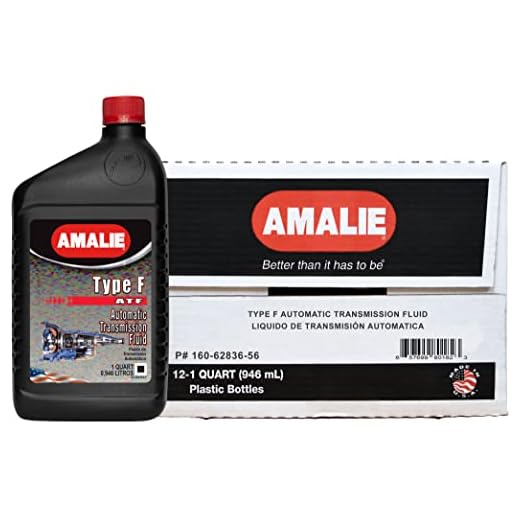 AMALIE Ford Type F Automatic Transmission Fluid (160-62836-56) 1 Quart Bottle, Pack of 12