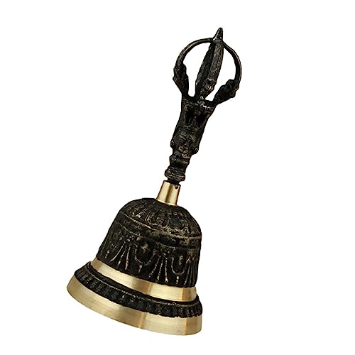 Cabilock Campana De Mesa Budista Decorativa Retro Resistente y Duradera para Hogar y Regalos