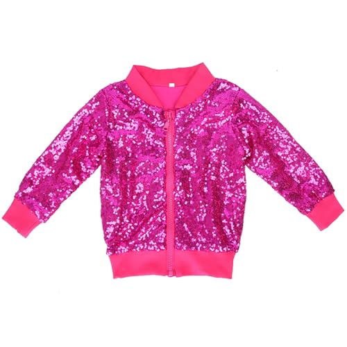 Toddler Baby Girls Glitter Sequins Printing Jacket Outwear Zipper Long Sleeve Gradient Color Coat Autumn Casual Clothes2