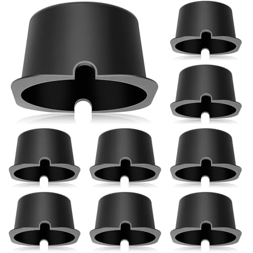 Tuanse 10 Pcs Recessed Light Covers for Attic Insulation Fire Resistant Can Light Covers for 4 5 6 Inch Recessed Lighting Easy Install Reduce Heat Loss & Air Leakage (5.3 x 5.3 x 3.35 Inch Black)