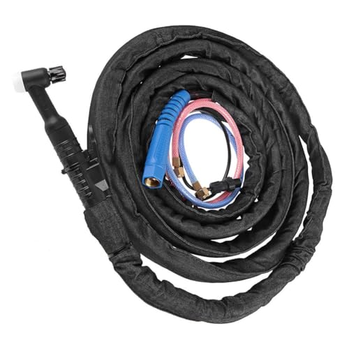 Lawnoval TIG WP18 - Kit de soplete de soldadura refrigerado por agua 350 A con cable de 4 m y conector de rosca macho de 16 mm para soldadores profesionales