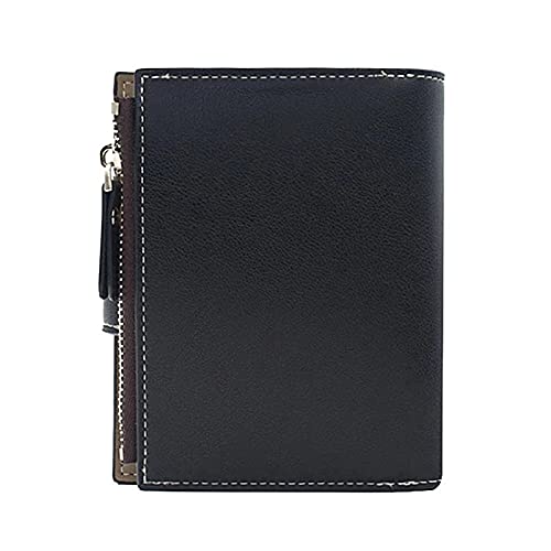 Carteira Masculina De Couro Cartão Zíper