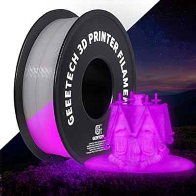 Geeetech Glow in The Dark Rose Red PLA Filament,3D Printer Luminous Consumables...