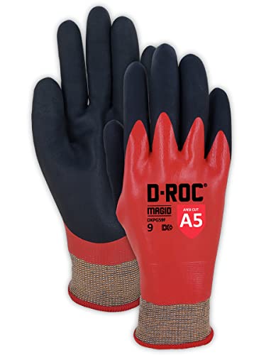 Image of MAGID D-ROC DX+ Technology DXPG59F 18-Gauge Double-Dipped Foam Nitrile Fully Coated Coreless Work Glove