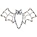 15" Lighted Bat Halloween Window Silhouette Decoration