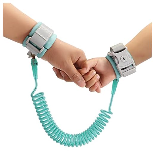 Richolyn Enlace de muñeca antipérdida | Pulsera Anti-pérdida,Cinturón de Seguridad para niños para Caminar, muñequera de protección para bebés, no es fácil de Romper, 4.9 pies de Largo