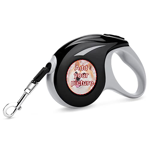 RemeeHi Customize One Button Break & Lock, Dog Walking Leash for Medium Large Dogs up to 110 lbs, Heavy Duty No Tangle