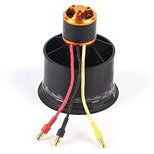 50mm RC Electric Ducted Fan with 12 Blades and Brushless Motor for RC Planes, Counter Clockwise 5000V, Injection Molded for Enhanced Performance Counterclockwise 4600kv
