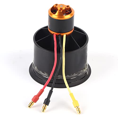 RC 50mm Ducted Fan with 12 Blades and Brushless Motor for RC Planes Electric Ducted Fan for Better Flying Experience (Counterclockwise 5000kv)