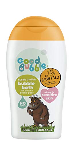 Good Bubble Gruffalo Travel Size Bubble Bath with Prickly Pear Extract- 100ml Tear-Free Baby Bubble Bath for Sensitive & Eczema-Prone Skin - Sulphate-Free for Toddlers