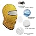 Fashion Breathable Beautiful Gold Bling Glitter Sparkles Pattern Full Face Mask, Sun Protection Ski Mask, Face Cover for Outdoor Motorcycle Riding Sports