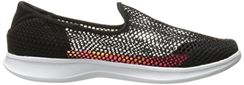 Skechers Skechers Performance Women's Go Step Lite-Whispy Walking Shoe,Black/White,5.5 M US