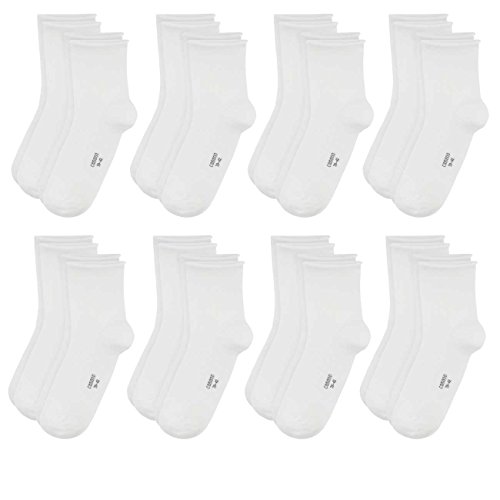 Preisvergleich Produktbild Camano Damen Socken Fashion Ankle Cotton Fine 8er Pack, Größe:35-38, Farbe:White (0001)