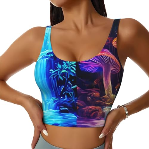Womens Summer Sports Bras U-Shaped Back Athletic Tank Tops Tops Shirts