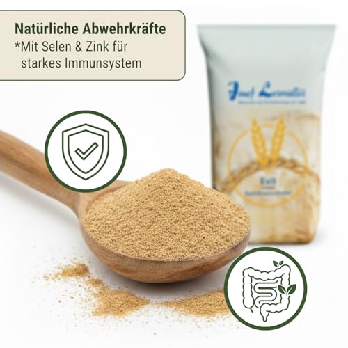 Leimüller Bierhefe für Geflügel 5 kg - Ergänzungsfutter für Hühner, Wachteln & Geflügel - Mit B-Vitamine & Aminosäuren für gesunde Federn & Vitalität - Reich an Mineralien & Spurenelementen