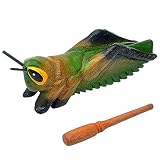 Wooden Cricket Guiro Rasp Instrument - Percussion Musical Tone Block Craft