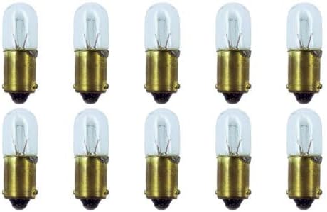 CEC Industries #1828 Bulbs, 37.5 V, 1.875 W, BA9s Base, T-3.25 shape (Box of 10)