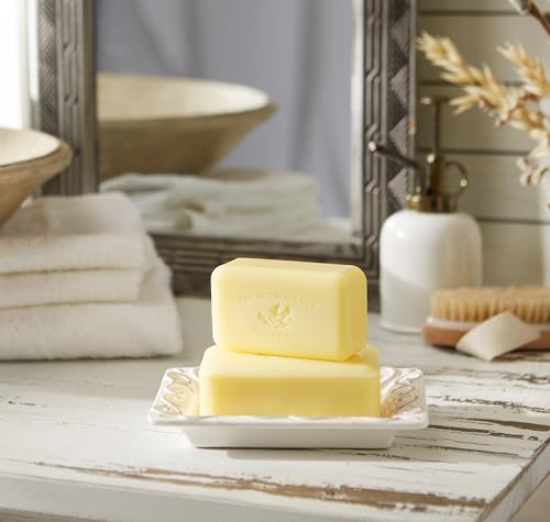 Image of Pre de Provence Artisanal Soap Bar, Natural French Skincare, Enriched with Organic Shea Butter, Quad Milled for Rich, Smooth & Moisturizing Lather, Lemon Mojito, 5.3 Ounce