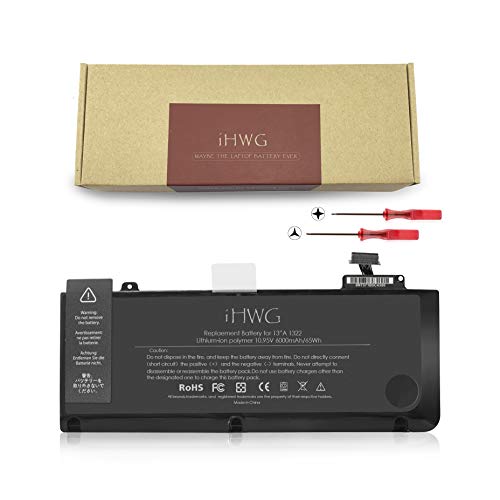 A1322 Battery for A1278 APPLE MacBook Pro 13 inch (2012 2011 2010 2009) Laptop Replacement Battery, fit Macbook Pro MD101 MD101LL/A MD102 MD102LL/A MC700LL/A MB990 MB990LL/A MB991LL/A MC374 MC375 MC72