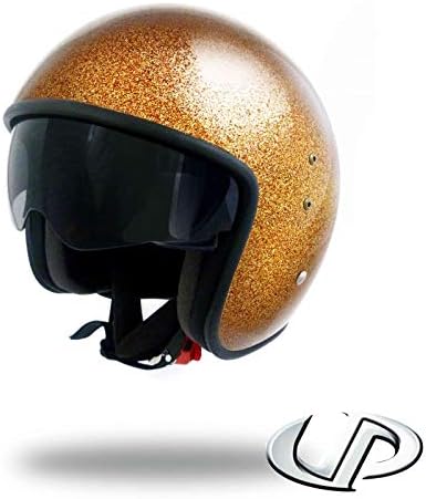 Casco jet smart glitter: Oro (L) : Amazon.it: Auto e Moto