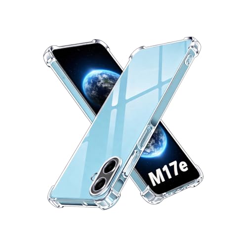 Image of Lustree Back Cover Transparent Case Compatible with Samsung Galaxy M17E / A07 /M07 | Clear + TPU Case with 4 Corner Air Cushion Protection & Camera Protection | Slim& Stylus Cover