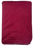 NorthCrest Home Sherpa Micromink Rich Red Oversized Soft Throw Blanket