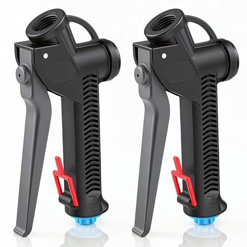 Threlaco 2 Pcs Heavy Duty Soft Wash Spray Gun 18 GPM 365 PSI Sprayer with 1/2 NPT Trigger Handle for Pressure Washing Roof Cleaning Concrete & Agricultural Use (Black)