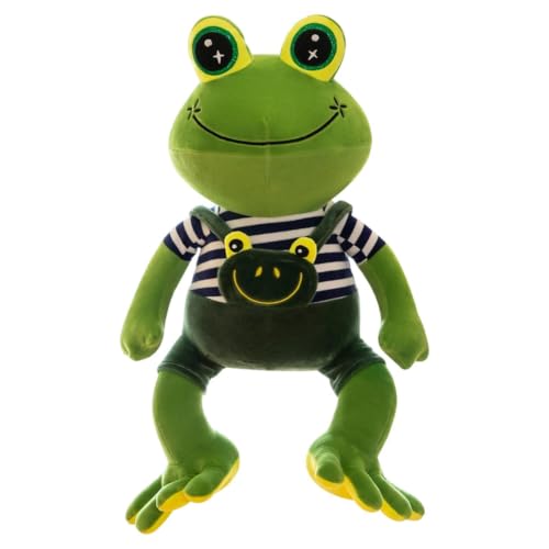 Rana de peluche cojín decorativo sonriente suave para habitación infantil