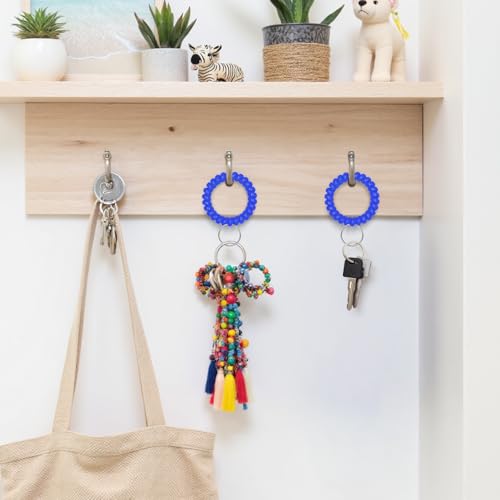 Image of TENOC Spiral Coil Keychain, Anti-lost Key Chain Holder Lanyard Cord for Sauna Outdoor Sports and Gym Pool