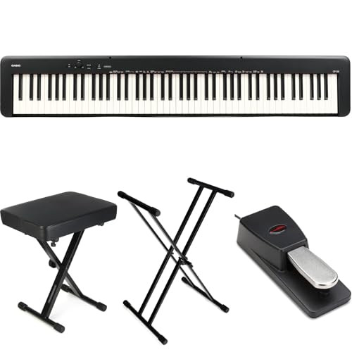 Casio CDP-S160 Compact Digital Piano Bundle - 88 Weighted Keys