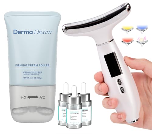MyDerma Dream MyoGlow PRO + MyoRoll + 3X Niacinamide | LED Arm Neck and Face Total Body Massaging Device