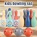 Kids Bowling Set - Toddler Kids Bowling Game 3 Balls 6 Rings 12 Bowling Pins - Bowling Games for Kids Indoor, Interactive Fun Sports Games for Kids Learning