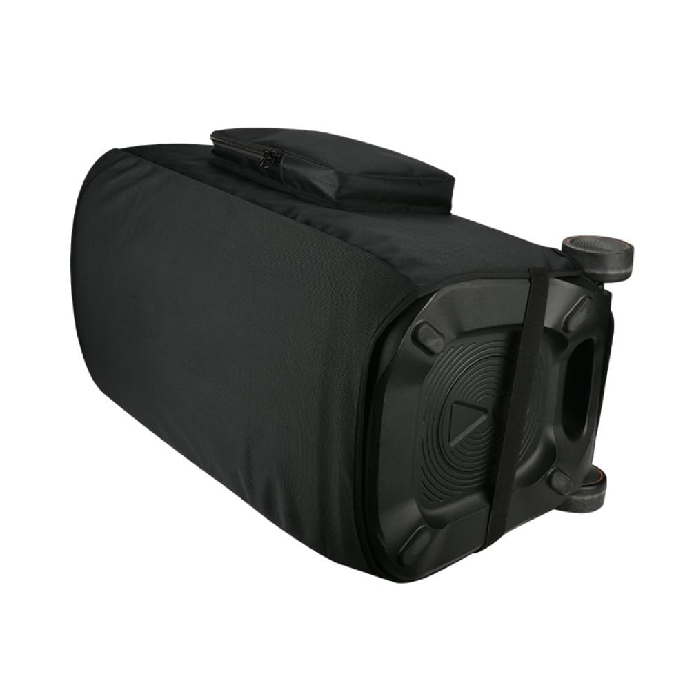 Custodia Protettiva per JBL PartyBox Stage 320 - Copertura in Nylon 600D Resistente con Doppie Tasche Laterali, Pannello Anteriore Arrotolabile e Design a Maglie Trasparenti al Suono per Microfo