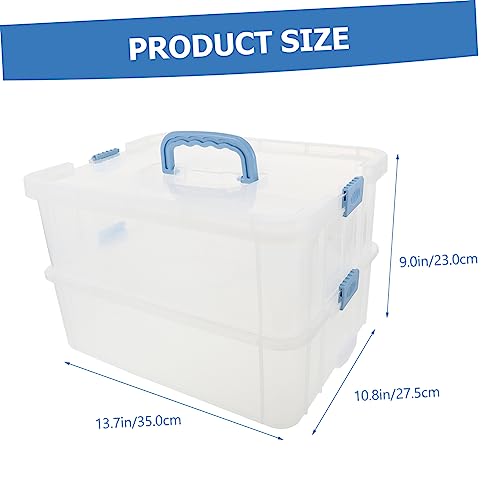 Boîte de rangement plastique pour jouets et blocs de construction SEWACC