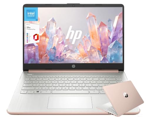 Image of Customized Elite HP 14 inch HD Laptop, 4GB, 128GB, Intel 4-Core, 1-Year Office
