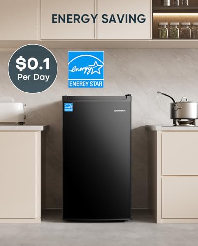 Upstreman BR44 4.4 Cu.Ft Mini Fridge With Freezer, Single Door Mini Fridge For Bedroom, Extra Large Capacity, Energy-Efficient, Adjustable Thermostat Refrigerator thumb #2