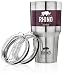 Tumbler Cup By Rhino Pro-Line – Durable Stainless Steel Tumbler – 2 Tight Fitting Lids – Practical, Ergonomic, Lightweight Design – Ideal For Hot & Cold Drinks & Beverages – 30oz Capacity