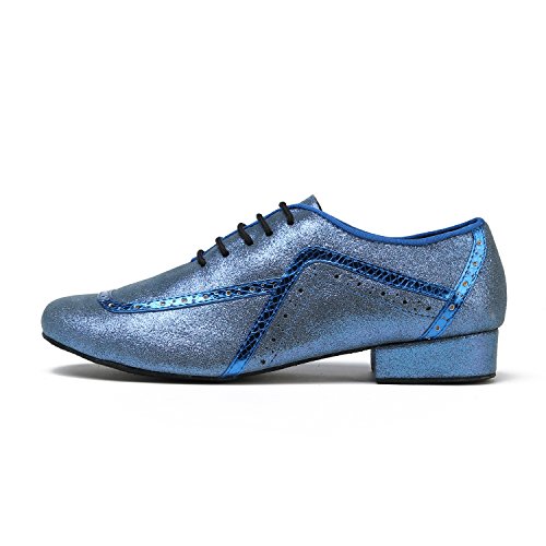 Minishion GL235 Mens Lace-up Glitter Fashion Tango Latin Ballroom Professional Dance Shoes2