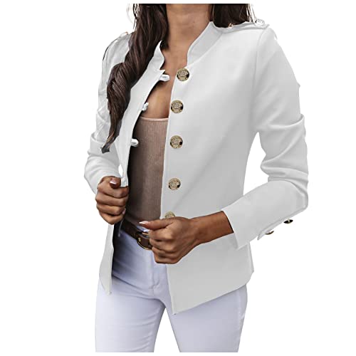 Blazers for Women Work Casual Jacket Business Suit Jacket Long Sleeve Blazer Coat Button Down Blazer Fashion Outerwear