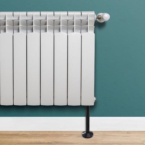 2er-Pack Heizkörperrohrabdeckungen und -manschetten, Kunststoff-Rohrabdeckungen, Hülsen, schwarze Heizkörperrohrabdeckungen, 15 mm x 200 mm, Heizkörperrohrmanschetten zum Schutz von Rohrlöchern
