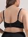 Wingslove Women's Minimizer Bras Full Coverage Wirefree Comfort Plus Size Bra Large Bust Non Padded(Floral Black,38D)